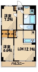 エステルコートの物件間取画像